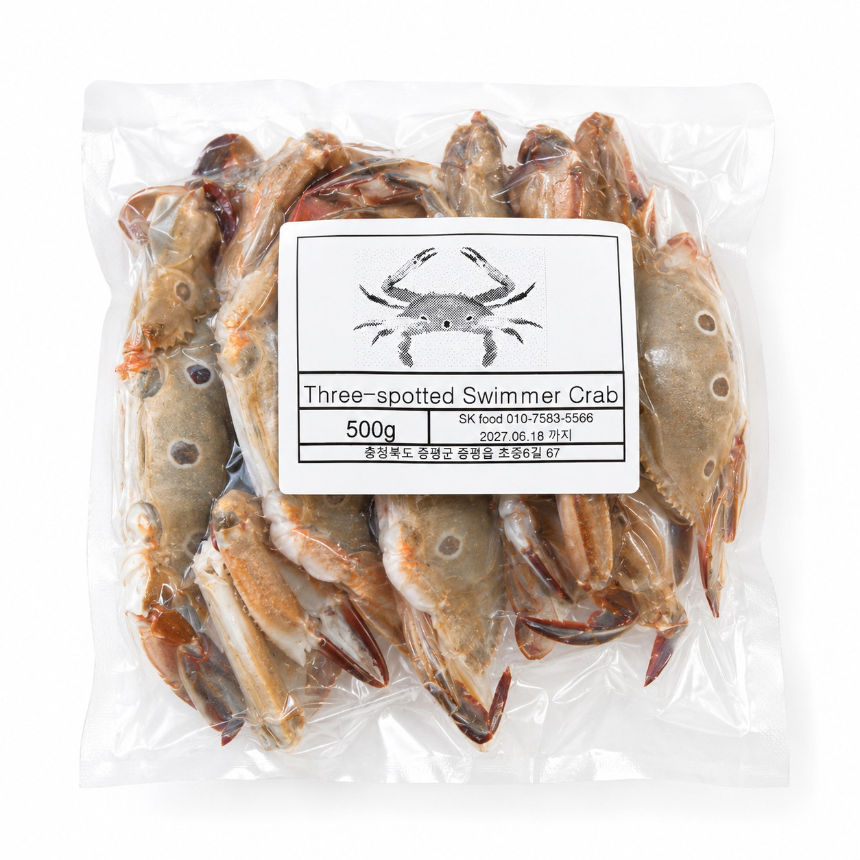 3 කකුළුවා crab 500g